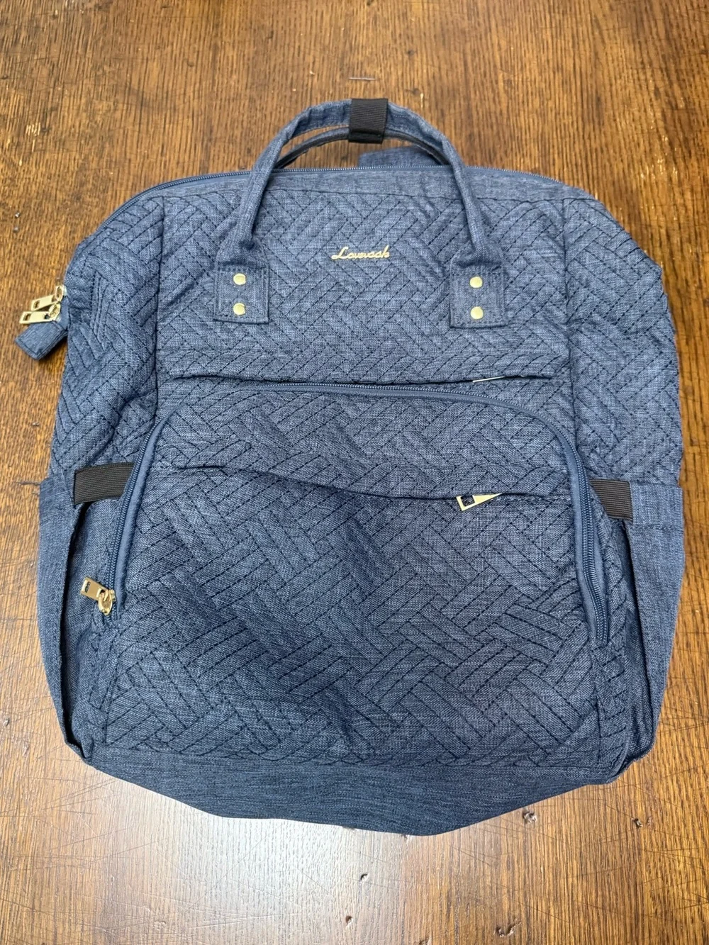 Lovevook Viola Ⅱ Laptop Backpack with Separate Laptop Compartment | Quilted Navy